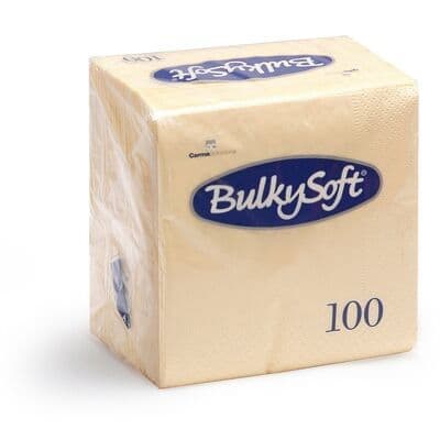 BulkySoft 40x40cm Cream 2ply 4fold Dinner Napkin