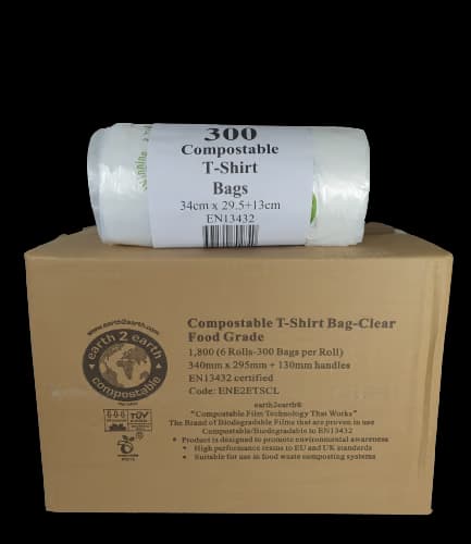 earth2earth Compostable T-Shirt Bag (Clear)