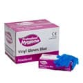 Vinyl Blue Powdered Large Gloves
