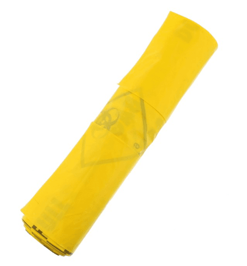 Yellow Healthcare Risk Waste Bag (26x44", 160 Gauge)