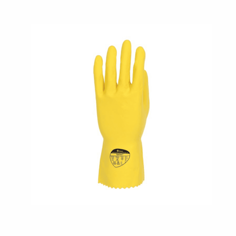 Yellow Household Rubber Gloves (Large)