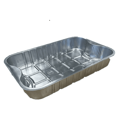 Silver Aluminium Smoothwall Tray (12x8x2")
