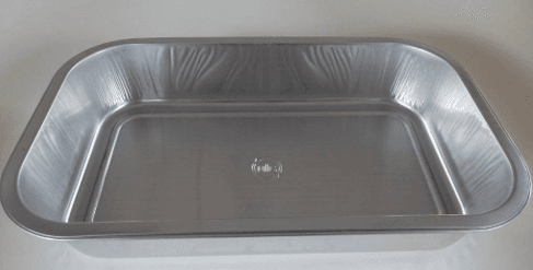Silver Aluminium Smoothwall Tray (265x162x47mm)