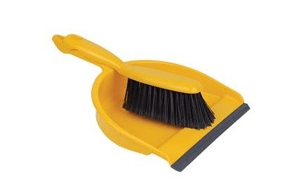 Yellow Dustpan Set (315x235x100mm)
