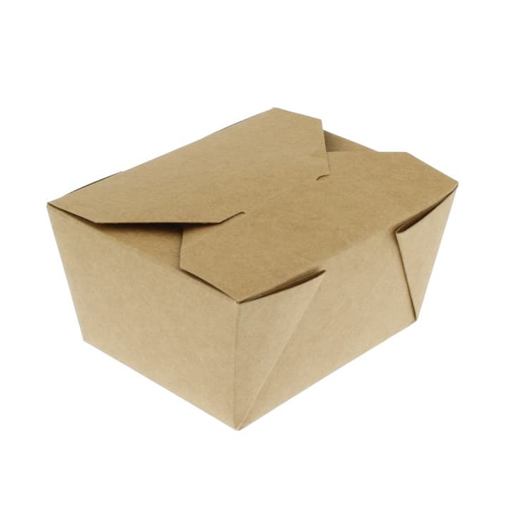 750ml Leaf Leakproof Brown Kraft Container (No.1)