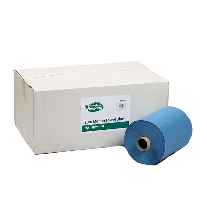 Blue Euro-Motion Hand Towel 2ply (140m x 230mm)