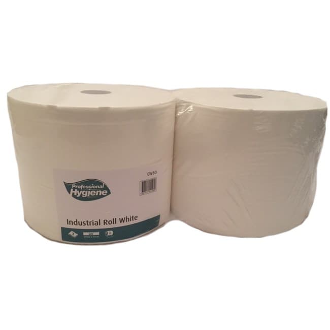 White Industrial Roll (2ply, 570m x 250mm)