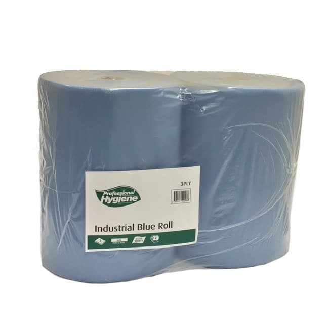 Blue Industrial Roll 3ply (190m x 370mm)