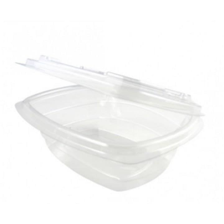 Clear rPET Twisty Hinged Bowl (288x140x44mm)