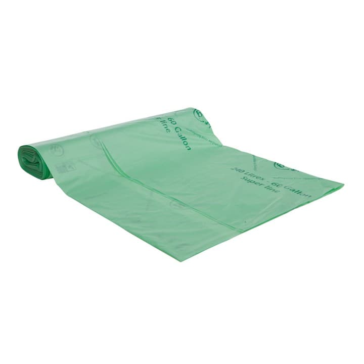 Green Compostable Wheelie Bin Liner (240L)