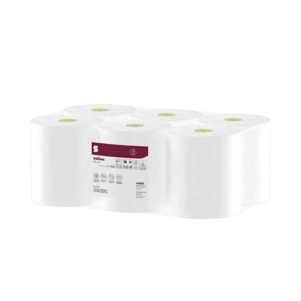 2ply Satino Hyginity HiLine Hand Towel Roll (150m)