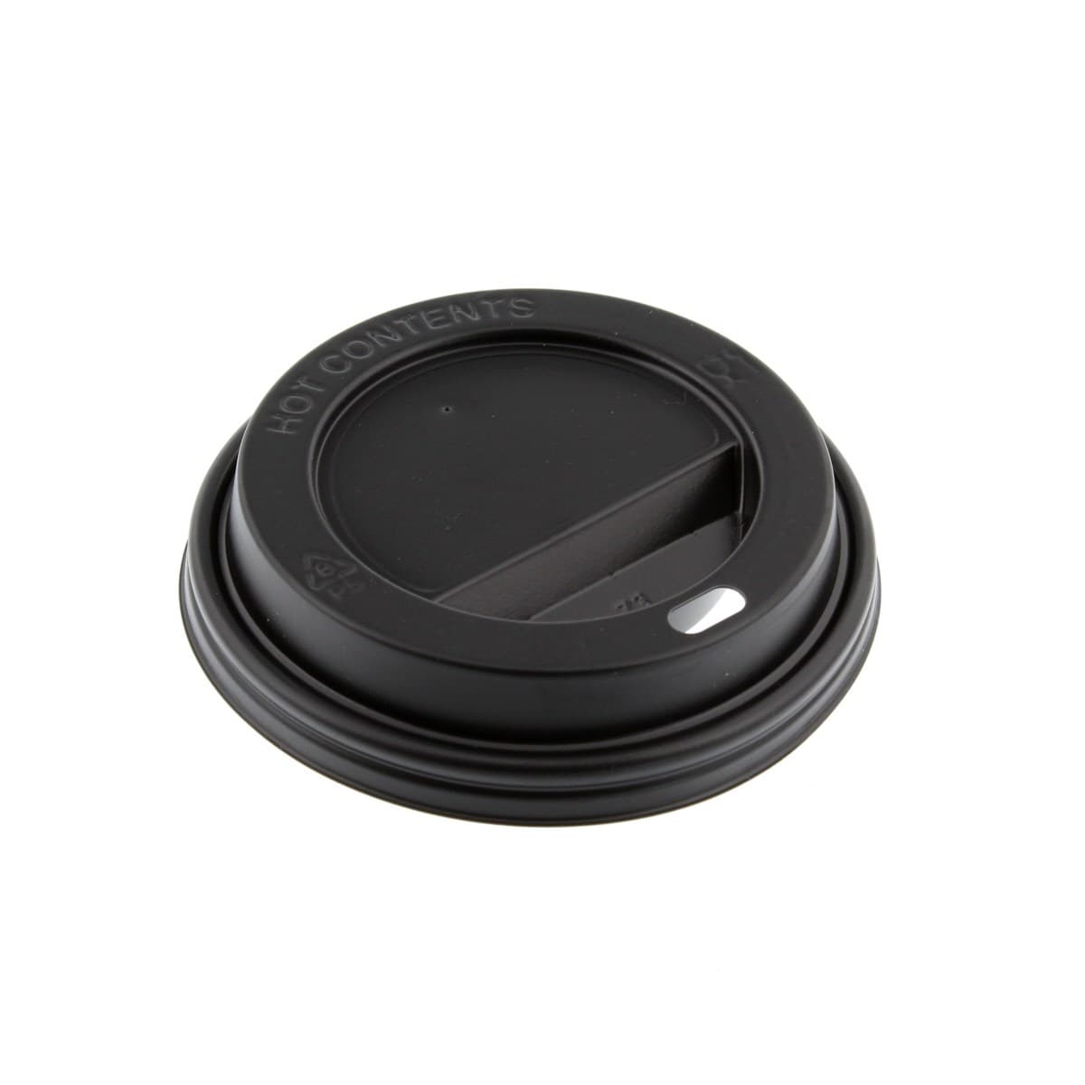 8oz Compostable Sip Thru Lid (Black)