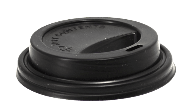 8oz Recyclable Sip Thru Lid (Black)