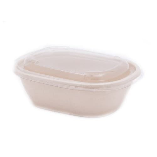 770ml Clear Oval Lid (150 x 195 x 20mm)