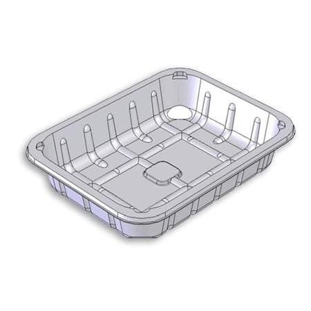 S4-45 Clear Padded Tray (220x170x45mm)