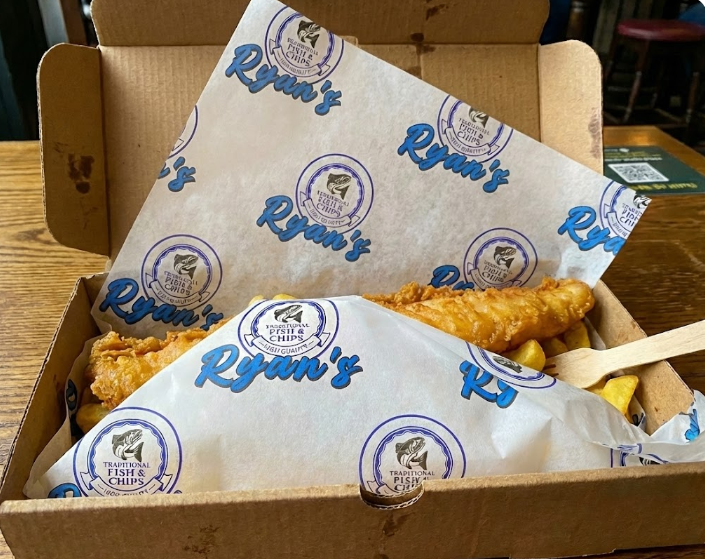 Custom printed greaseproof burger wrap